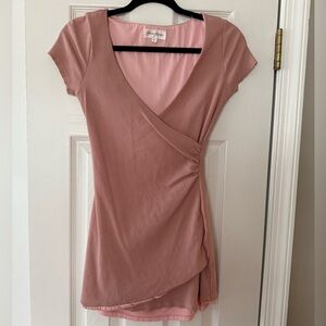 Pink mini dress